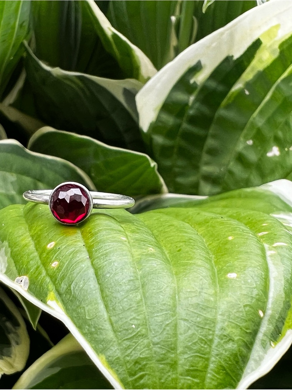 Pandora Sterling Silver (925) Solitaire Birthstone Ring - Approximately Size 6 - Picture 4 of 10